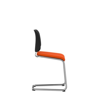 Lammhults_Add_chair_H46_chrome_orangeseat_purback_side.png